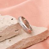 Timeless Zircon Pavé Eternity Band in 925 Sterling Silver Ring