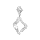 Star Cut Zircon Diamond Pendant In 925 Sterling Silver By Joy Of Silver