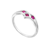 Pink Sapphire Ring In 925 Sterling Silver By Joy Of Silver