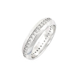 Timeless Zircon Pavé Eternity Band in 925 Sterling Silver Ring