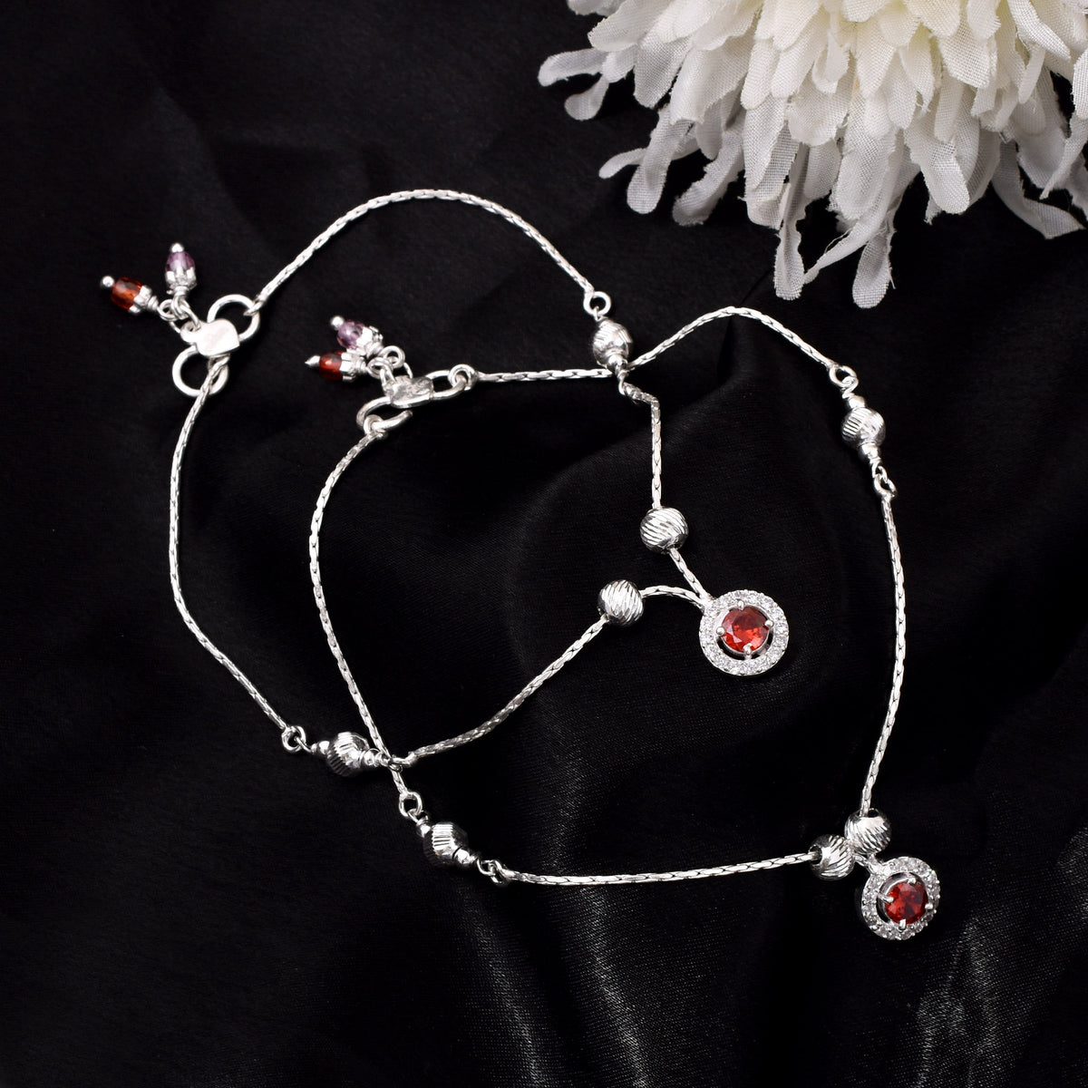 Elegant 925 Sterling Silver Anklet by Joy Of Silver