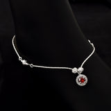 Elegant 925 Sterling Silver Anklet by Joy Of Silver