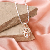 Sweet Duck Pendant In Rose Gold Over 925 Sterling Silver By Joy Of Silver
