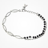 Halo Zircon Bracelet In 925 Sterling Silver By Joy Of Silver